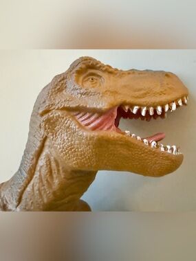 6” Realistic Tan T-Rex Action Figure - Kids Dinosaur Toy